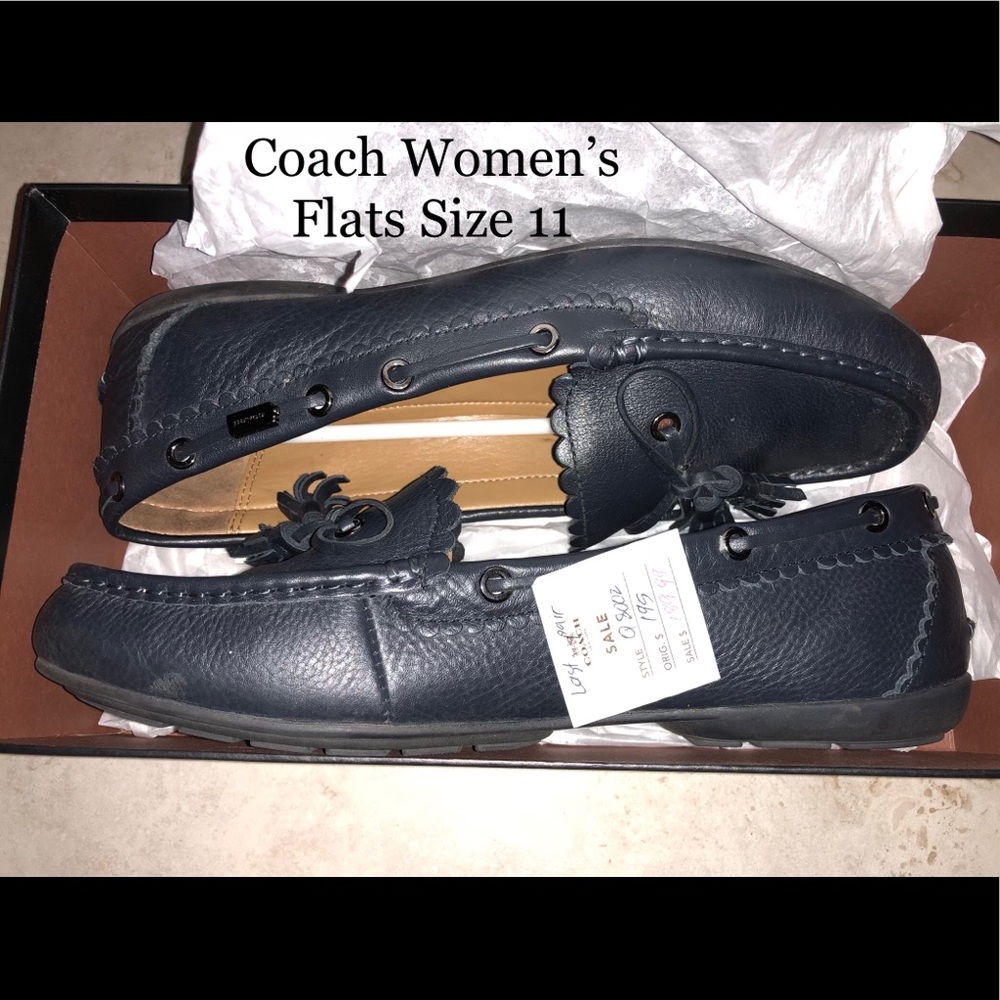 Women’s COACH Flats size 11 Midnight Blue